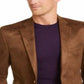 Lauren Ralph Lauren Mens Faux Suede Classic Fit Two-Button Blazer Brown Size 42R