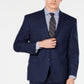 Marc New York Men's Modern Fit Plaid Suit Blue Size 43