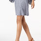 Style & Co Women's Cotton Off the Shoulder Dress Blue Size X-Large
