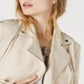 INC International Concepts Women's Herringbone Moto Zip Jacket Brown Size Medium