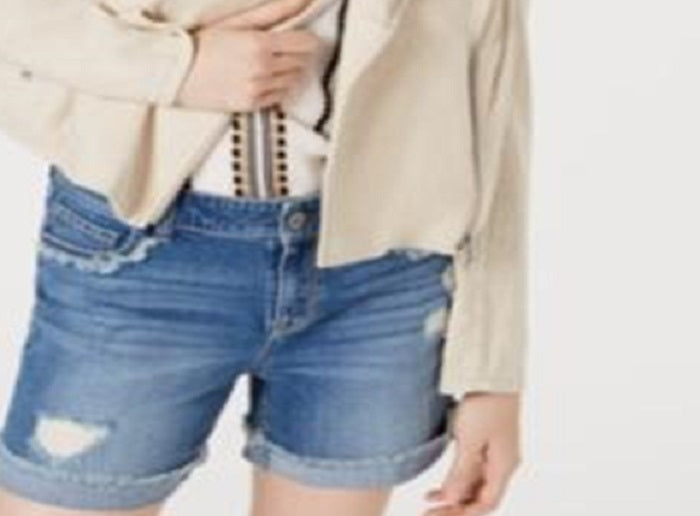 INC International Concepts Women's Herringbone Moto Zip Jacket Brown Size Medium