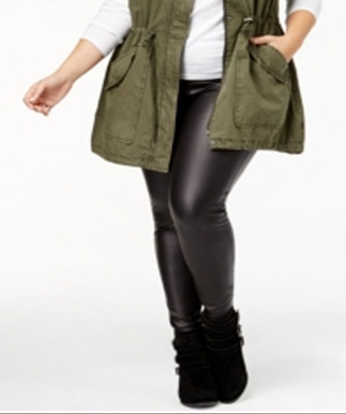 Levi's Women's Trendy Plus Cotton Vest Green Size 1X