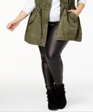 Levi's Women's Trendy Plus Cotton Vest Green Size 1X