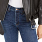 Bar III Women's Faux Leather Moto Jacket Black Size XXS