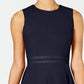 Calvin Klein Women's Sleeveless Jewel Neck Above the Knee Fit Flare Cocktail Dress Blue Size 8 Petite
