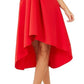 Quiz Women's Stretch Halter MIDI Evening Hi Lo Dress Red Size 4