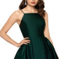 Betsy & Adam Women's Satin Ball Gown Green Size 8
