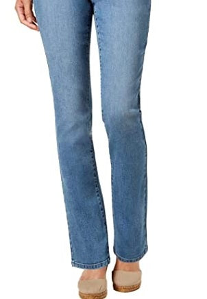 Charter Club Lexington Straight-Leg Jeans Blue Size 12-S