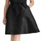 Ralph Lauren Women's Special Occasion Floral Jacquard Self Tie Sleeveless Fit & Flare Dress Black Size 16P