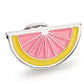 Private Label Women's Lapel Pin Tie Bar Set Grapefruit Accessory Silver Size Regular