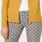 Charter Club Women's Long Sleeve Button Front Cardigan Yellow Size Large