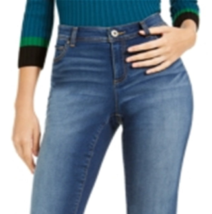 INC International Concepts Women's Curvy Fit Infinity Bootcut Jeans Blue Size 0