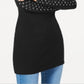 INC International Concepts Women's Rhinestone Embellished V Neck Tunic Black Size M