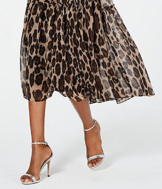 Taylor Women's Chiffon Maxi Dress Brown Size 16