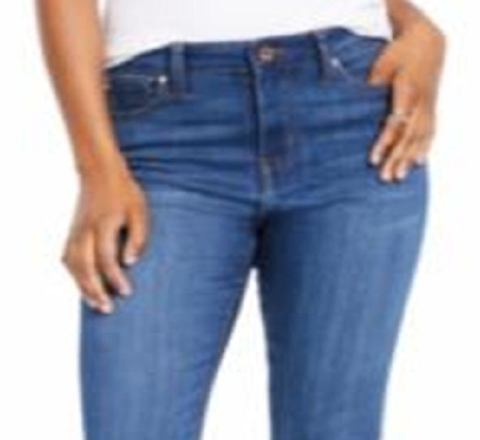 Celebrity Pink Junior's Cuffed High Rise Skinny Jeans Blue Size 3