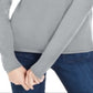 Maison Jules Women's Mock Neck Sweater Gray Size X-Small