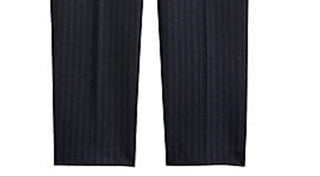 Theory Women's Striped Mid Rise Dress Pants Black Size 2