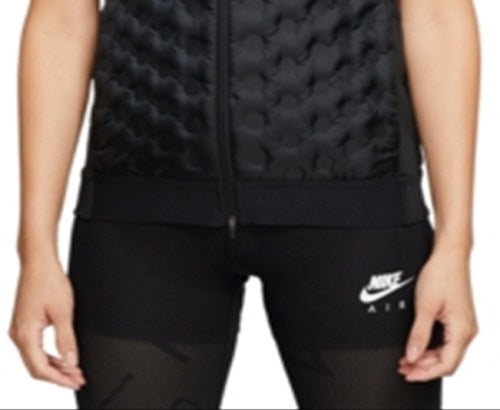 Nike Women's AeroLoft Running Gilet Jaket Black Size Large