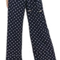 Tommy Hilfiger Women's Polka-Dot Tie-Waist Jumpsuit Blue Size  18