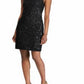 Ralph Lauren Women's Sequined Cocktail Dress Black Size 18