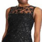Ralph Lauren Women's Sequined Cocktail Dress Black Size 18