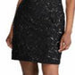 Ralph Lauren Women's Sequined Cocktail Dress Black Size 18