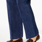 Alfred Dunner Women's Classics Pull on Corduroy Pants Blue Size 10 S