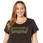 Levi's Women's Perfect Tee T Shirt Black Size 2X