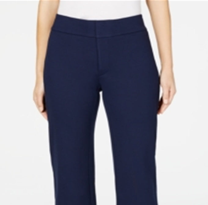 Charter Club Women's Wide Leg Pants Blue Size 6 Petite