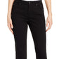 Charter Club Women's Lexington Straight Leg Jeans Black Size 14X4