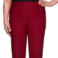 Alfred Dunner Women's Casual Contour Allure Pull on Pants Red Size 6 P
