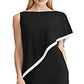 Ralph Lauren Women's Cape Detail Jersey Dress Black Size 18