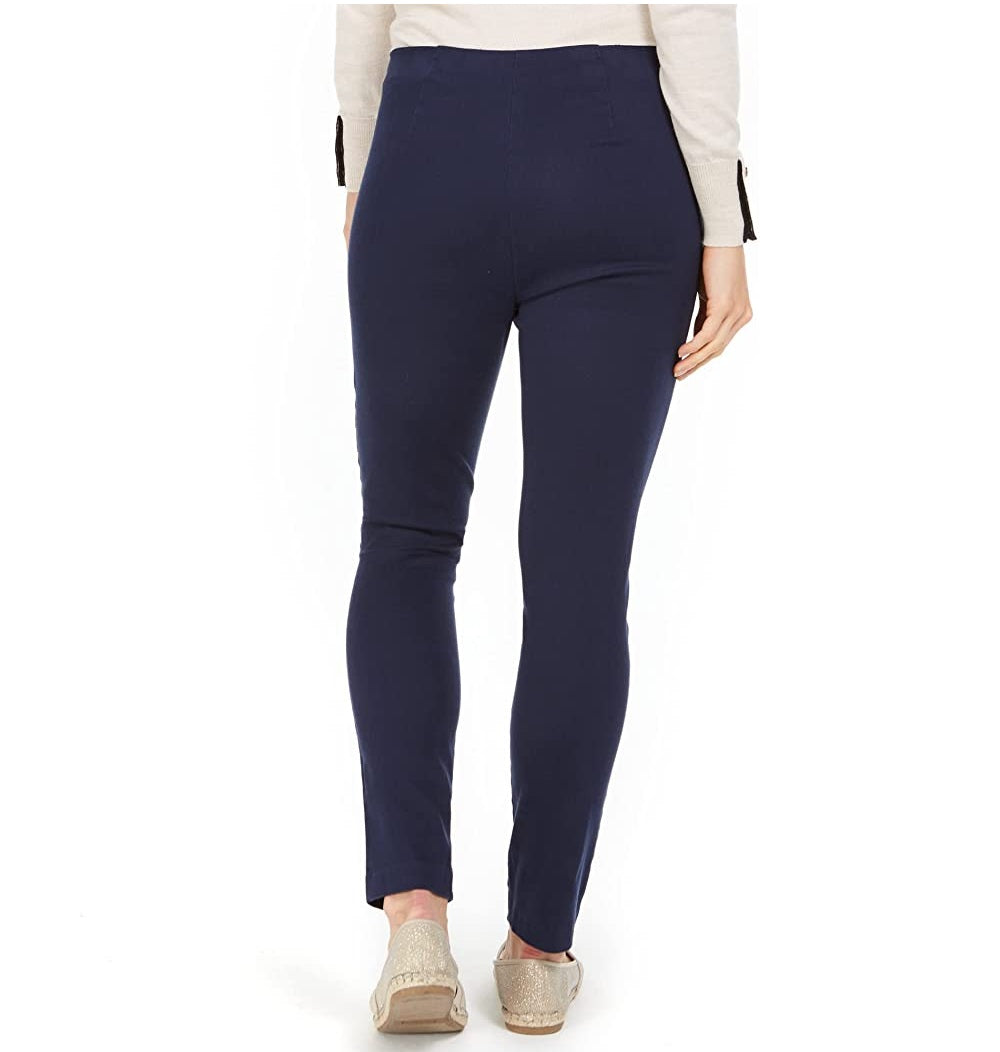 Charter Club Women's Petite Chelsea Stretch Twill Cropped Pants  Blue Size 4 P