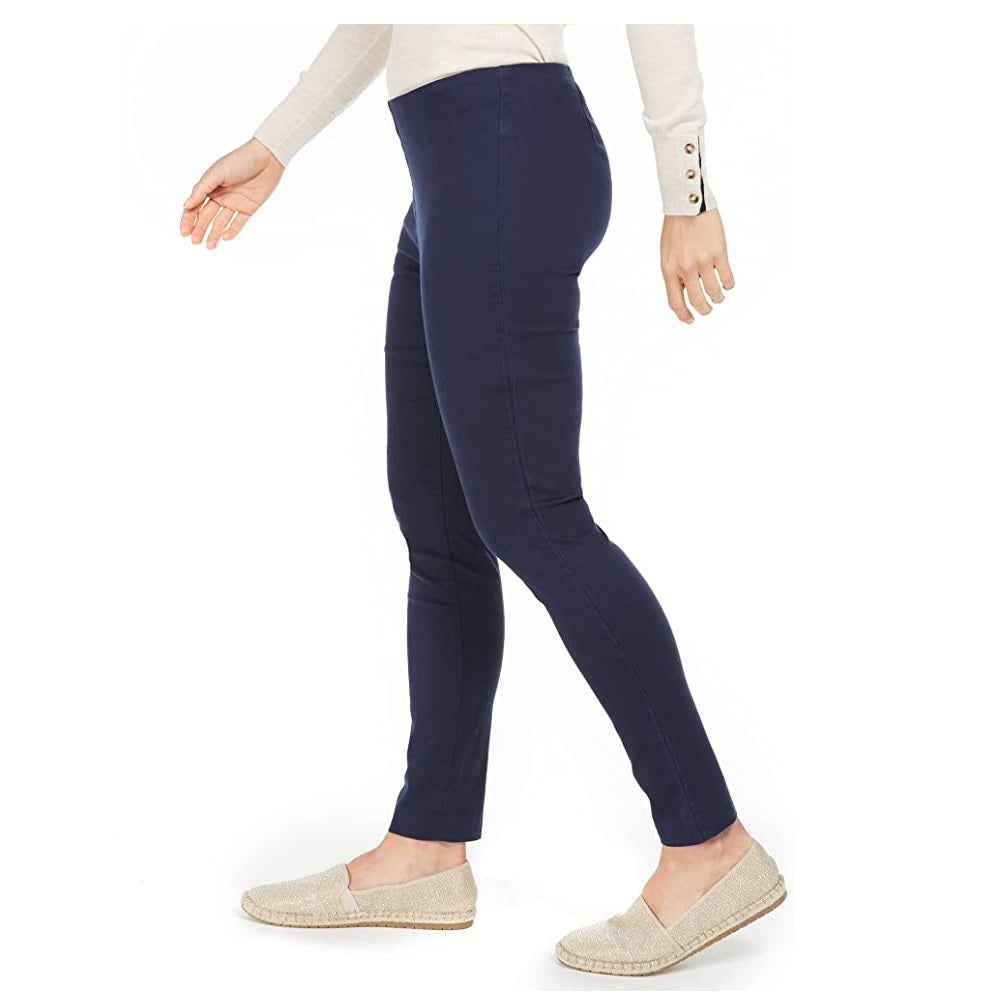 Charter Club Women's Petite Chelsea Stretch Twill Cropped Pants  Blue Size 4 P