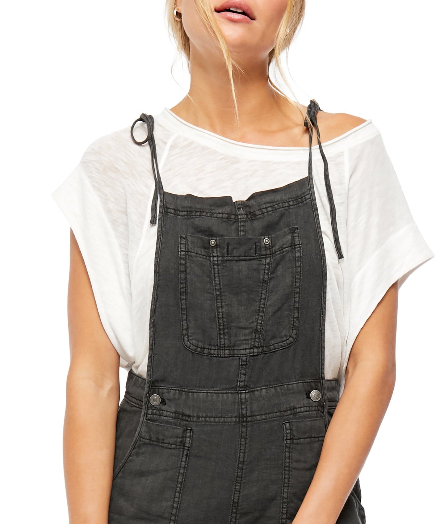 Free People Women's Sights Linen Short Black Size Small