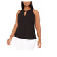 INC Women's. Plus Size Sleeveless O-Ring Top Black Size 1X