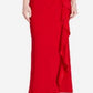 Ralph Lauren Women's Ruffled Jersey Gown Red Size 12