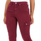 Calvin Klein Women's High Rise Skinny Cargo Jeans Wine Size 26