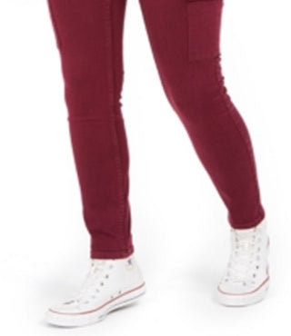 Calvin Klein Women's High Rise Skinny Cargo Jeans Wine Size 26