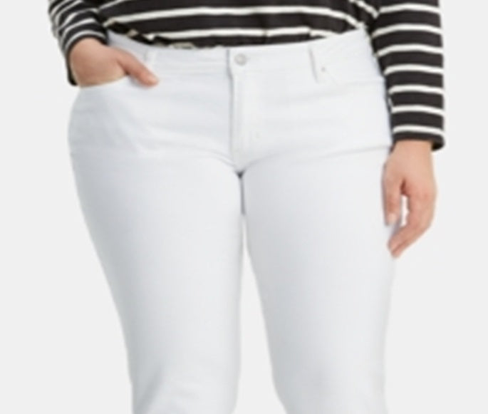 Levi's Women's Denim Skinny Jeans  White Size 16W