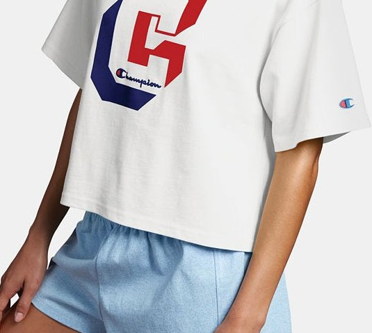 Champion Women's Life Crop Tee White Size XX-Large