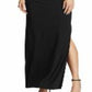 Ralph Lauren Women's Sequined Cut Out Long Sleeve Jewel Neck Maxi Evening Sheath Dress Black Size 14