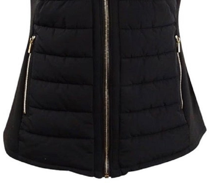 Calvin Klein Women's Woven Vest Black Size M