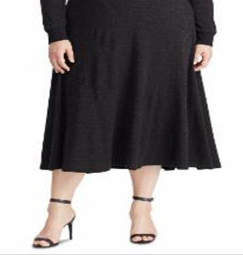Ralph Lauren Women's High Neck Dress Polo Black Size 2X