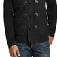 Weatherproof Vintage Men's Toggle Waffle Stitch Swacket Black Size Small
