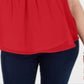 Charter Club Women's Sleeveless Pintuck Blouse Red Size X-Small