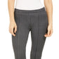 Michael Kors Women's Check Cropped Wear to Work Pants Gray Size Large