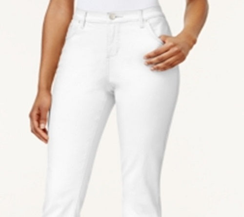 Lee Platinum Women's Gwen Straight Leg Jeans White Size 2 Petite