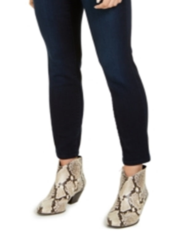INC International Concepts Women's  Petite Tummy-Control Skinny Jeans  Blue Size 14 P