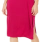 INC International Concepts Women's V Neck Knee Length Wrap Dress Pink Size Large